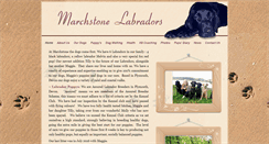 Desktop Screenshot of marchstonelabradors.co.uk